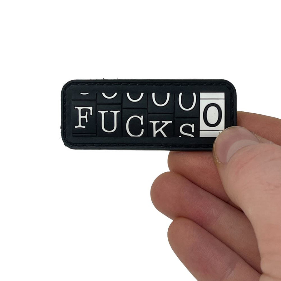 0 Fucks Patch + Sticker