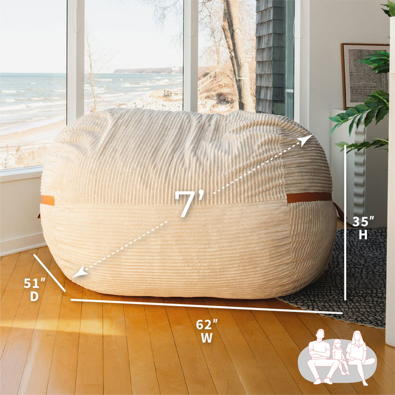 Load image into Gallery viewer, Fuf® 7Ft Foam Bean Bag