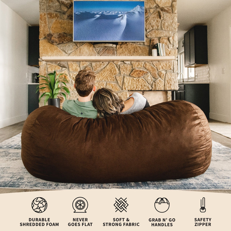Load image into Gallery viewer, Fuf® 6Ft Foam Bean Bag Lounger