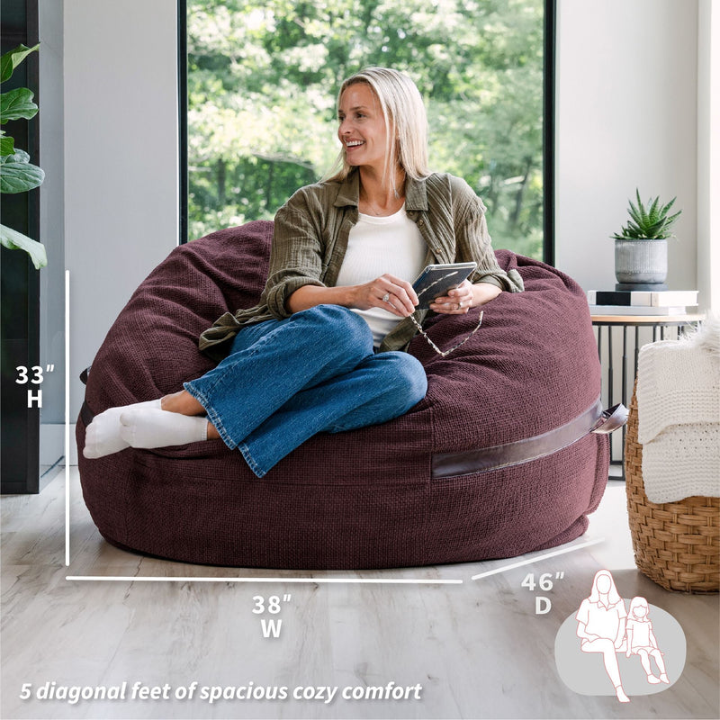 Load image into Gallery viewer, Fuf® 5Ft Foam Bean Bag