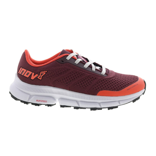 Women's Inov8 Trailfly Ultra G 280, Red/Burgundy, 6.5 B Medium - Skoutley Outdoors LLC