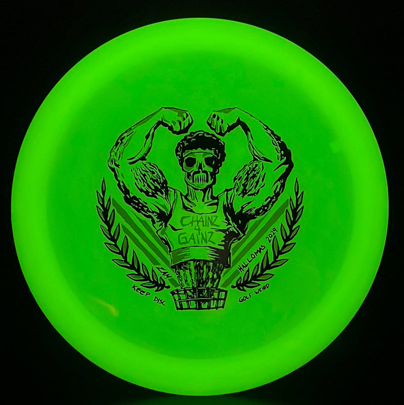 Load image into Gallery viewer, Nocturnal Phoenix - "Chains 4 Gains" by ZAM Keep Disc Golf Weird