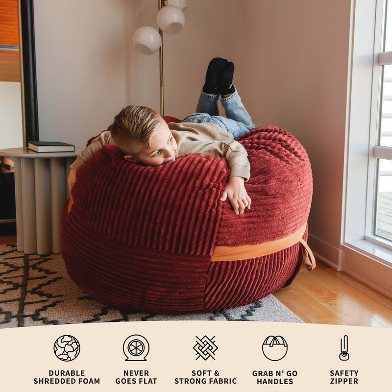 Load image into Gallery viewer, Fuf® 4Ft Foam Bean Bag