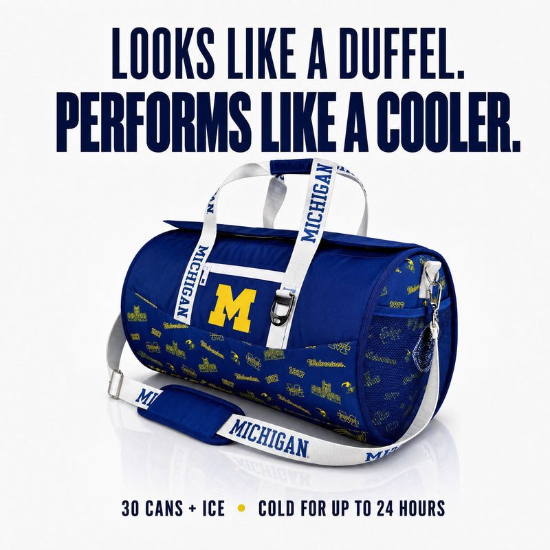 Load image into Gallery viewer, University of Michigan Duffel Cooler