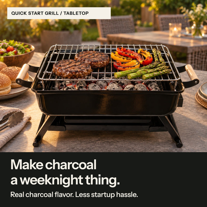 Load image into Gallery viewer, Quick Start Grill - Ready to Grill in About 6 Minutes