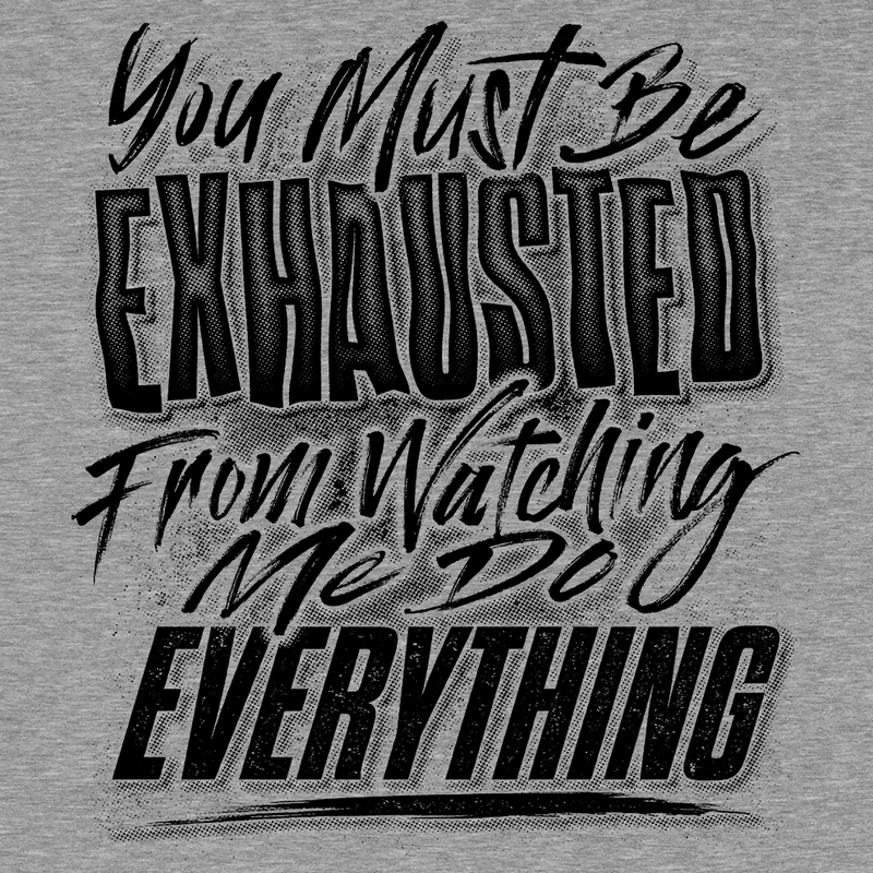 Load image into Gallery viewer, Exhausted - Safety Yellow T-Shirt