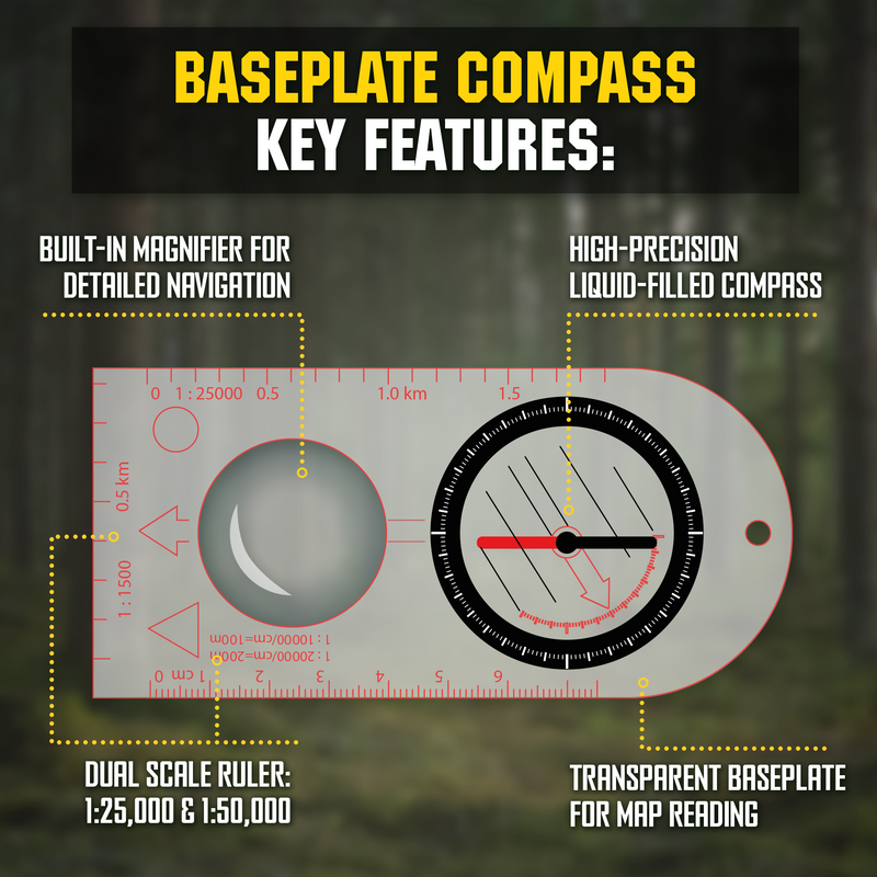 Load image into Gallery viewer, M-Tac Map Compass (Set of 3)
