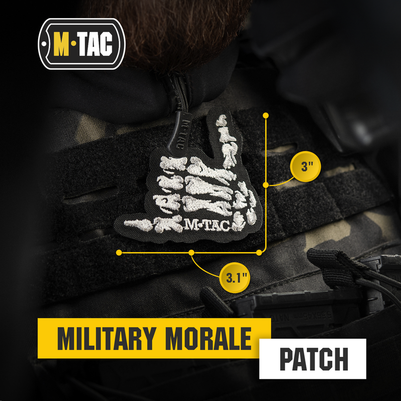 Load image into Gallery viewer, M-Tac Morale Patch Shaka Hand - Tactical Embroidered Military Badge with Hook Fastener Backing