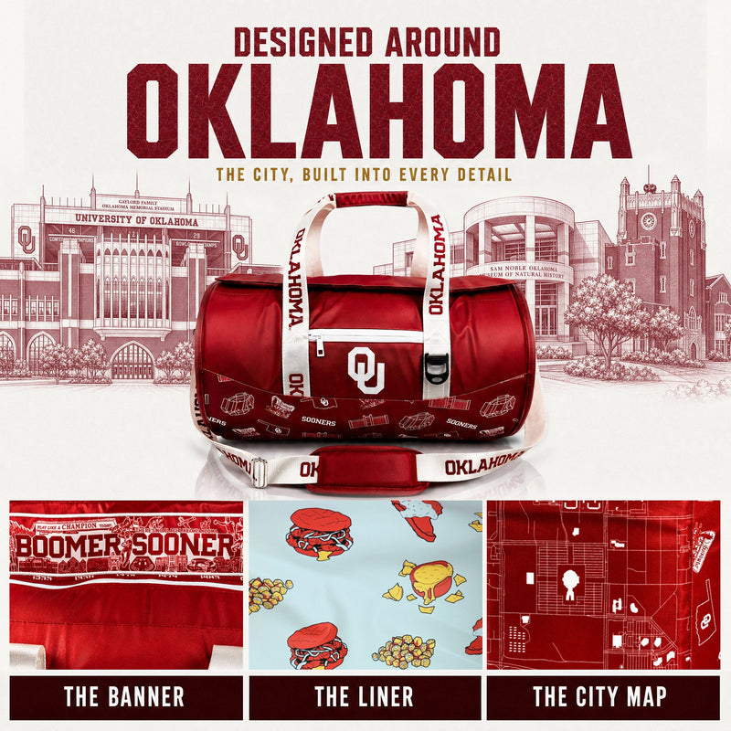 Load image into Gallery viewer, University of Oklahoma Duffel Cooler