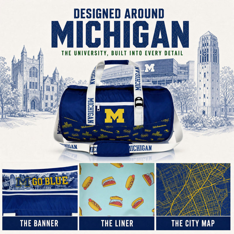 Load image into Gallery viewer, University of Michigan Duffel Cooler