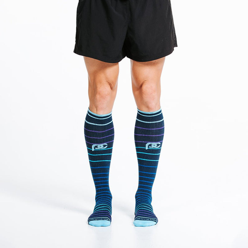 Load image into Gallery viewer, Marathon, Navy Blue Lines