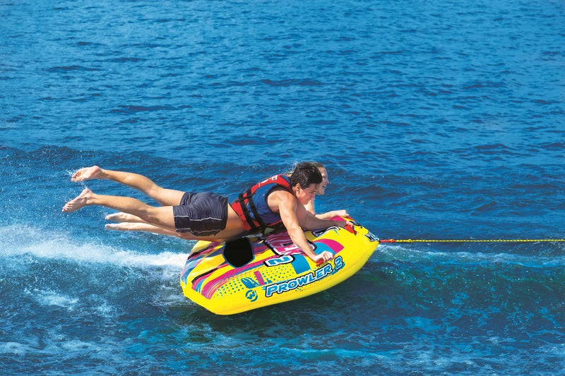 Load image into Gallery viewer, WOW Watersports Prowler Towable 2 Person 2P Starter Kit with 12V Pump and 2K Tow Rope