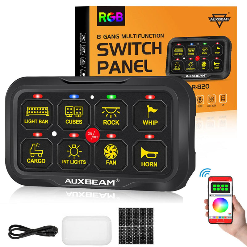 Load image into Gallery viewer, AR Series 6/8 Gang LED Switch Panel,Off Road Light Controller