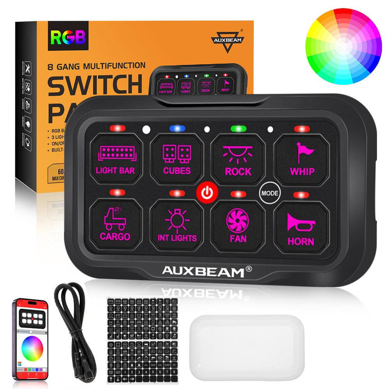 Load image into Gallery viewer, AR Series 6/8 Gang LED Switch Panel,Off Road Light Controller