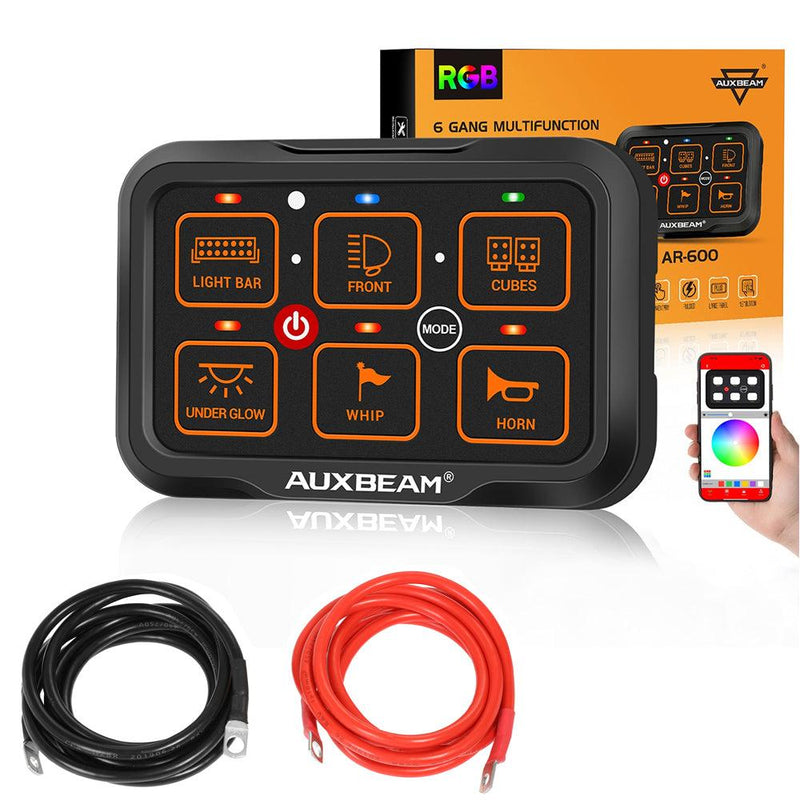 Load image into Gallery viewer, AR-600 RGB Switch Panel with APP, Toggle/ Momentary/ Pulsed Mode Supported