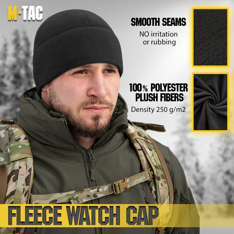 Load image into Gallery viewer, M-Tac Elite Fleece Watch Cap with Slimtex (250 g/m2)