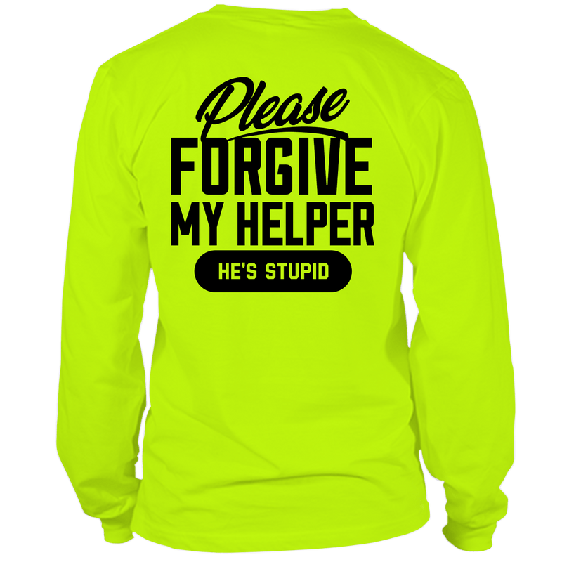 Load image into Gallery viewer, My Helper - Long Sleeve Hi-Vis T-Shirt