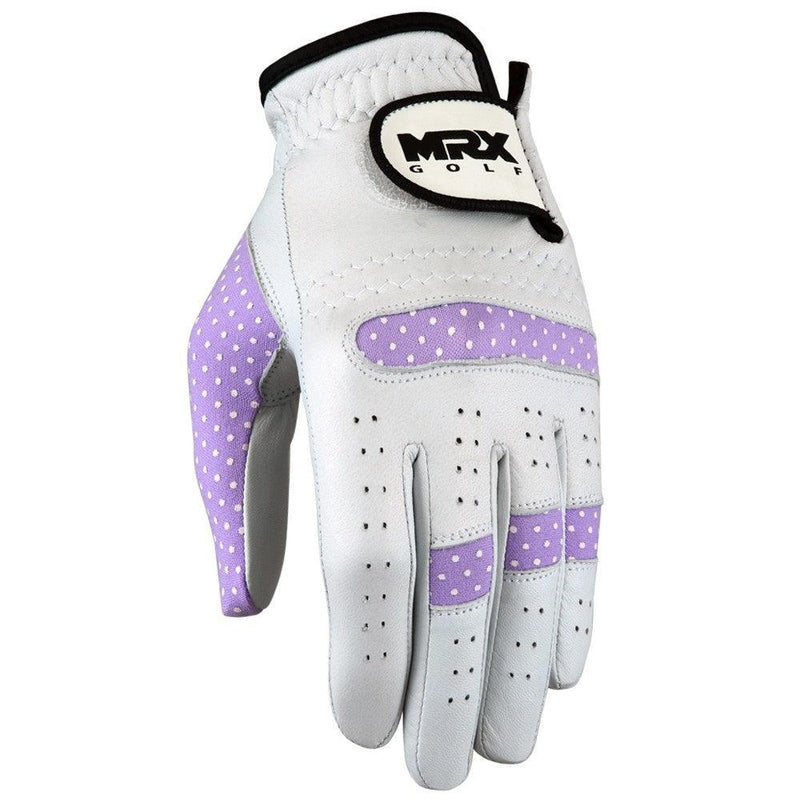 Load image into Gallery viewer, New Women Golf Gloves Cabretta Leather White Purple