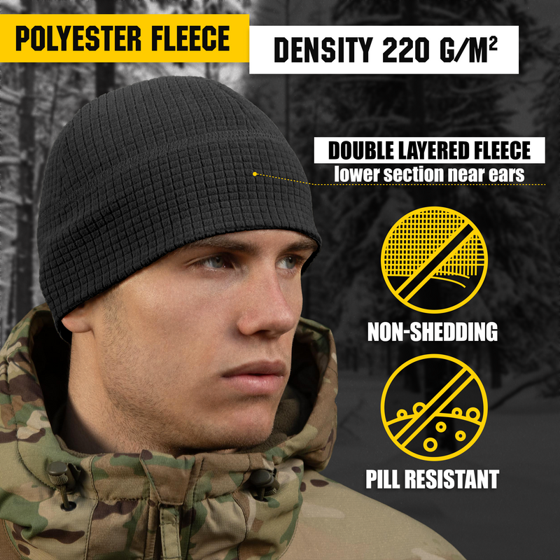 Load image into Gallery viewer, M-Tac Grid Fleece Beanie Breathable Hat Lightweight Scull Cap