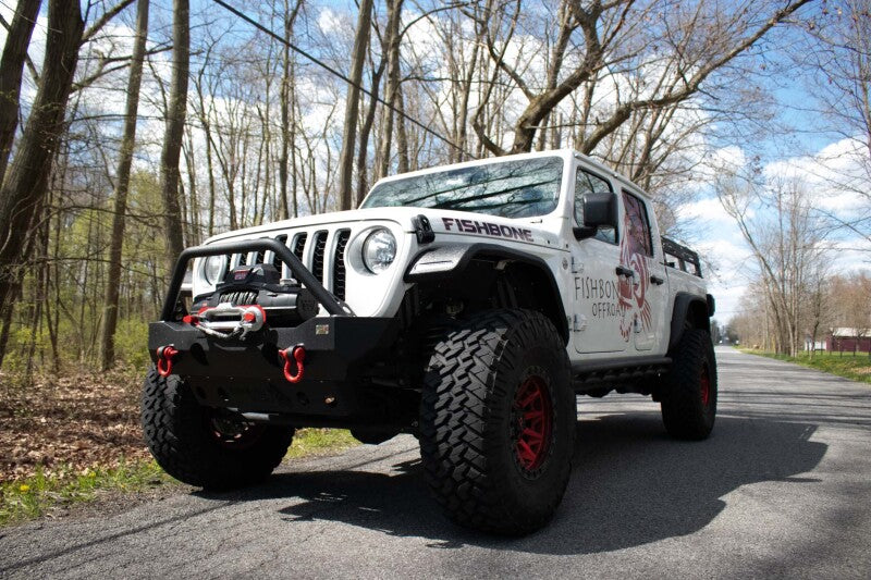 Fishbone Offroad 2018+ Jeep Wrangler JL/JLU/2020+ Gladiator JT Alum Front Fender Flares - Black