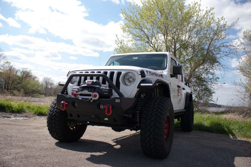 Fishbone Offroad 2018+ Jeep Wrangler JL/JLU/2020+ Gladiator JT Alum Front Fender Flares - Black