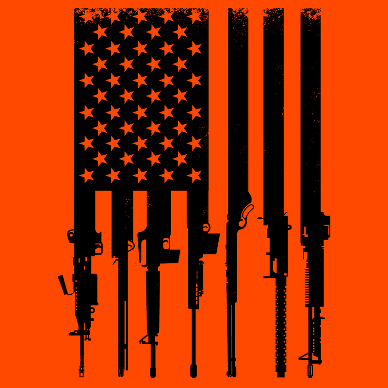 Load image into Gallery viewer, Rifle Flag - Safety Yellow T-Shirt