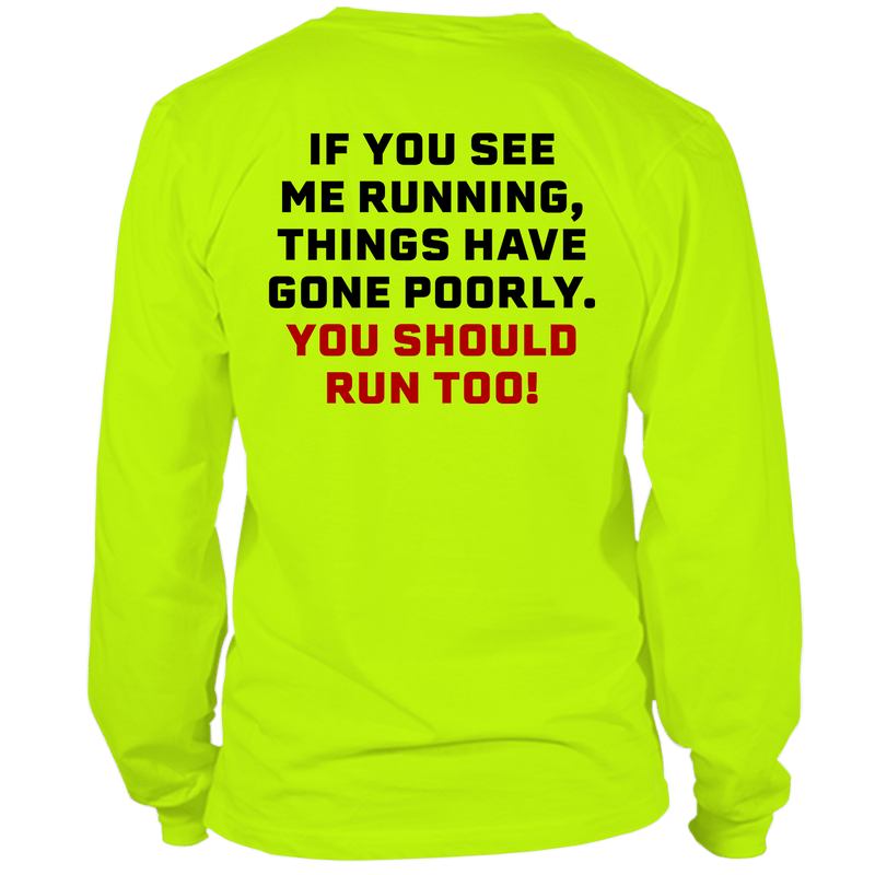 Load image into Gallery viewer, Run - Long Sleeve Hi-Vis T-Shirt