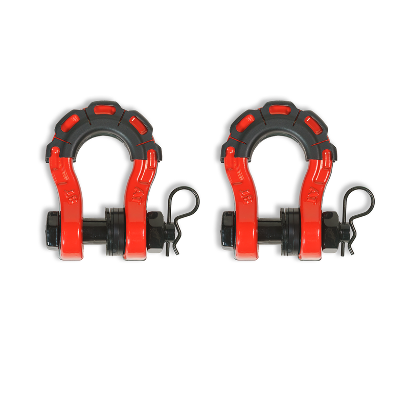 Load image into Gallery viewer, 3/4” Forged Steel D-shackle set (8T) (LIFE TIME WARRANTY*)