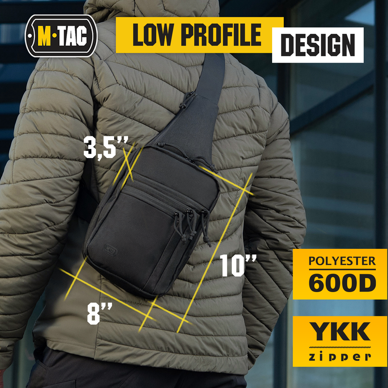 Load image into Gallery viewer, M-Tac LEFT-HANDED Tactical Sling Bag for Men with Holster