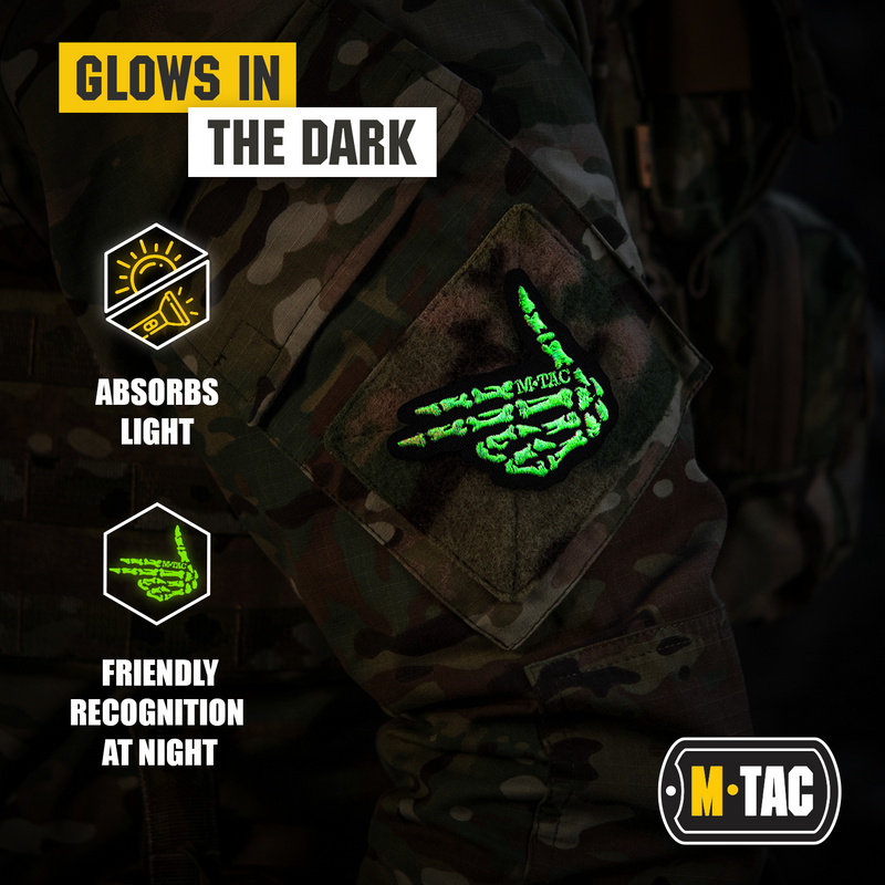 Load image into Gallery viewer, M-Tac GITD Patch Skeleton Shooter (Embroidered)