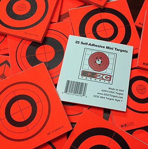 Load image into Gallery viewer, 100 EZ2C Mini Shooting Targets, Bright Fluorescent Self-Adhesive 3.5" x 3.5" USA MADE (Pack of 100)