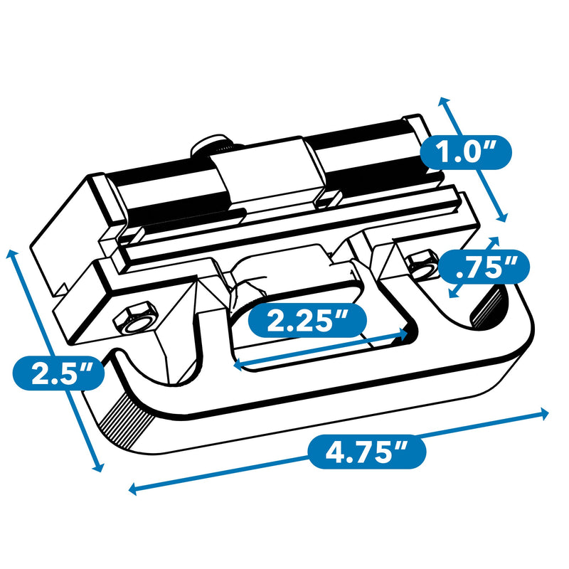 Load image into Gallery viewer, Integral Rail Tie-Down Cleat