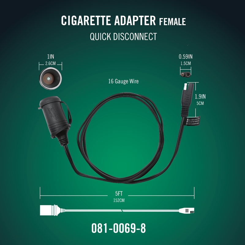 Load image into Gallery viewer, Battery Tender® Female Cigarette Adapter with Quick Disconnect
