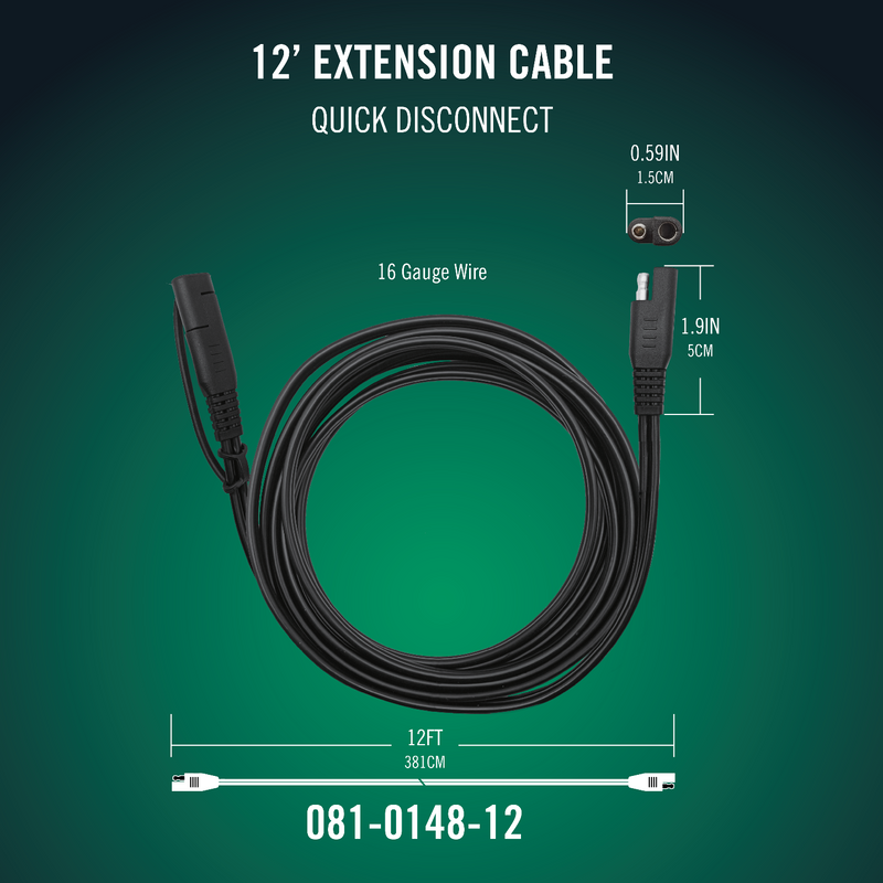 Load image into Gallery viewer, Battery Tender® 12ft SAE Quick Disconnect Extension Cable