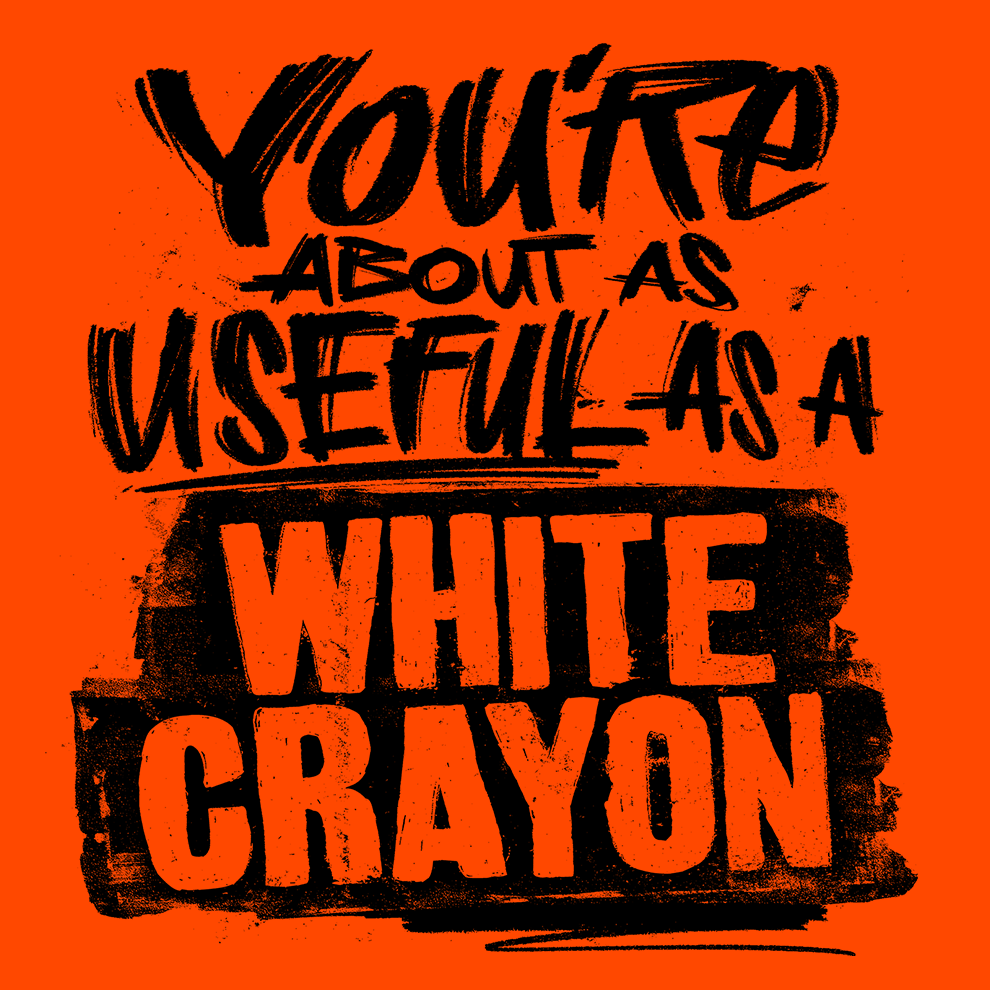 White Crayon - Safety Yellow Pocket T-Shirt