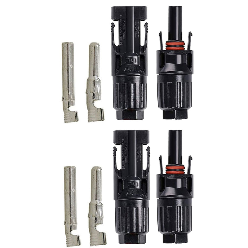 Load image into Gallery viewer, 2 Pairs Male/Female Solar Connectors