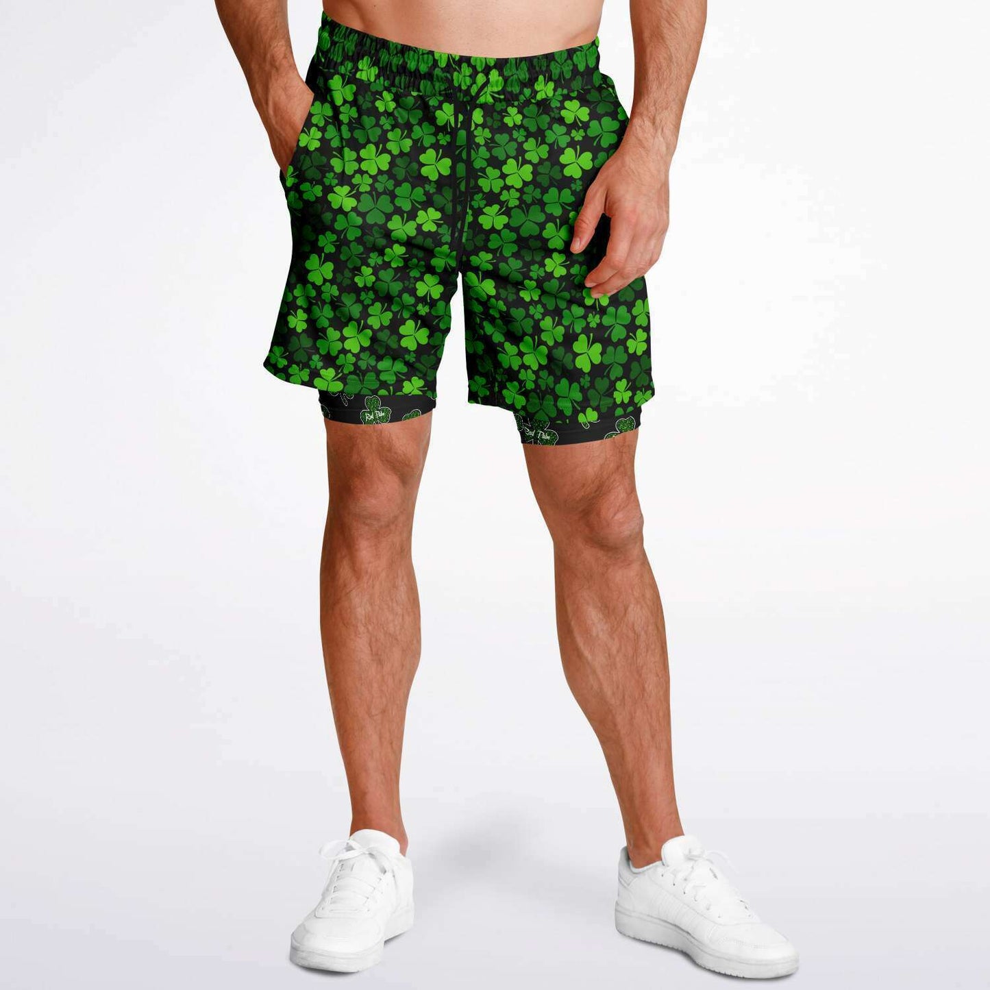 Rad Palm St. Patrick's Day Men's 2-in-1 Shorts