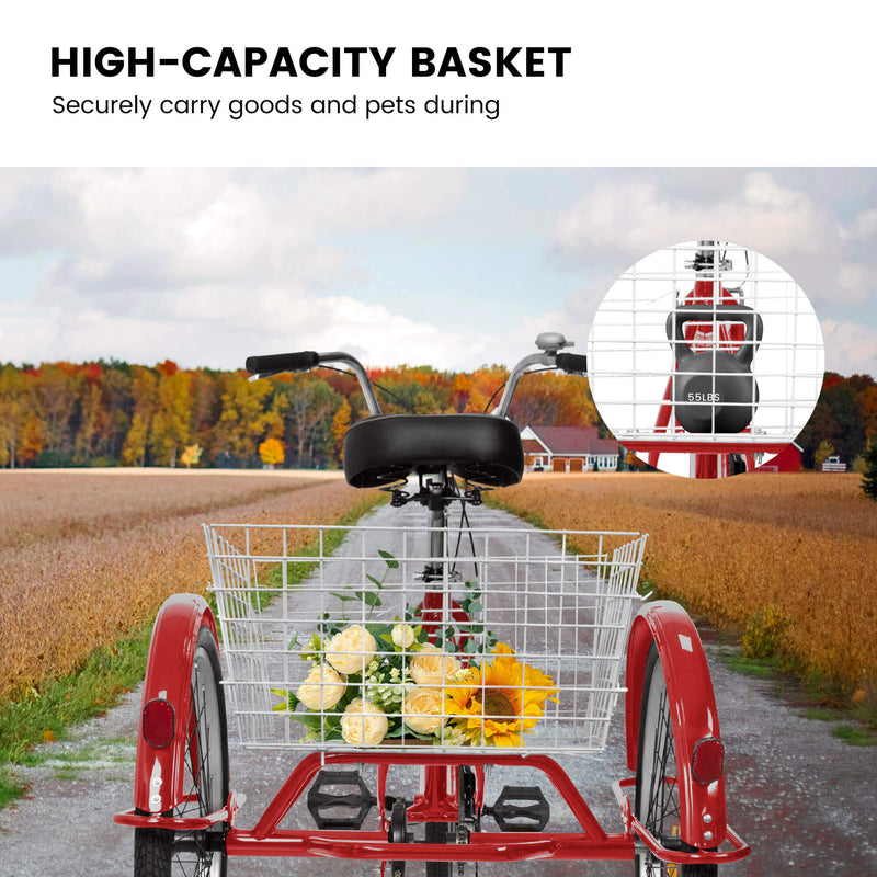 Load image into Gallery viewer, Ecarpat 24“ Single-Speed Adult Tricycle