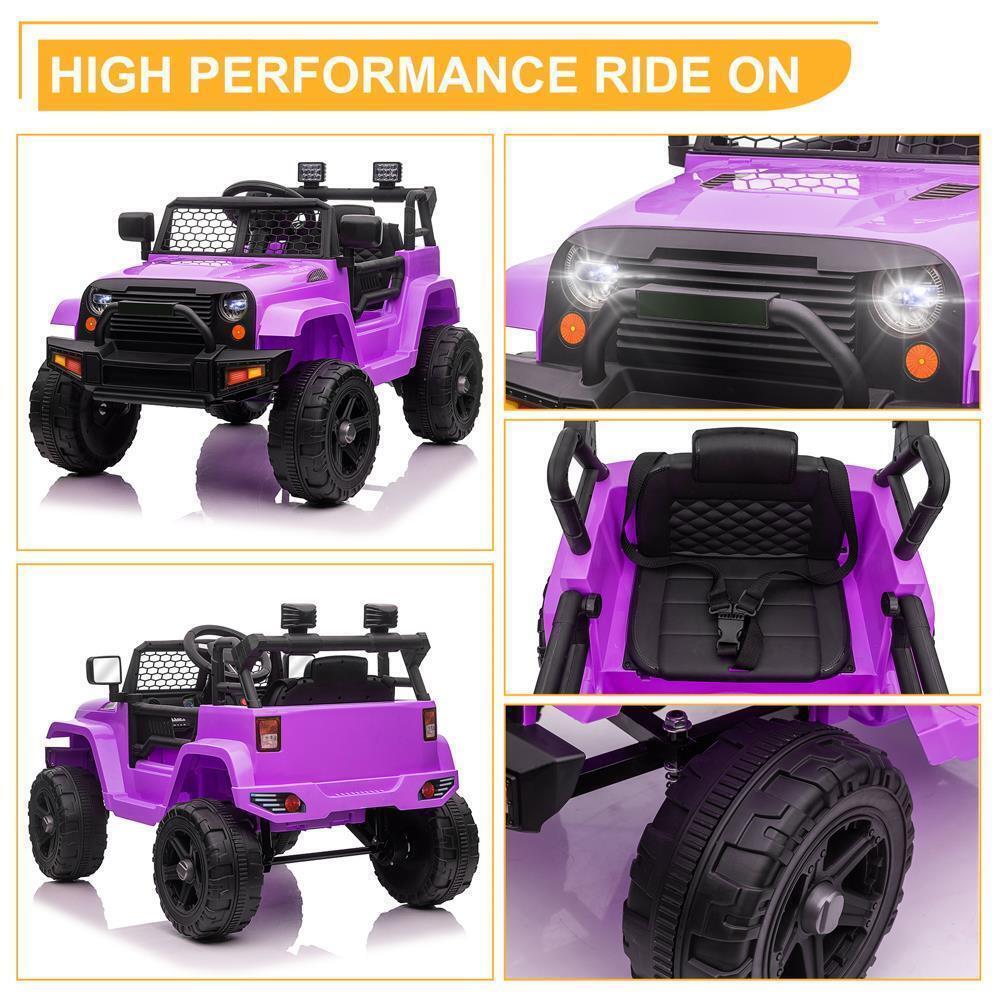 1-Seater Kids Electric Car with Remote Control and 4 Wheels - 12V Ride on Toy