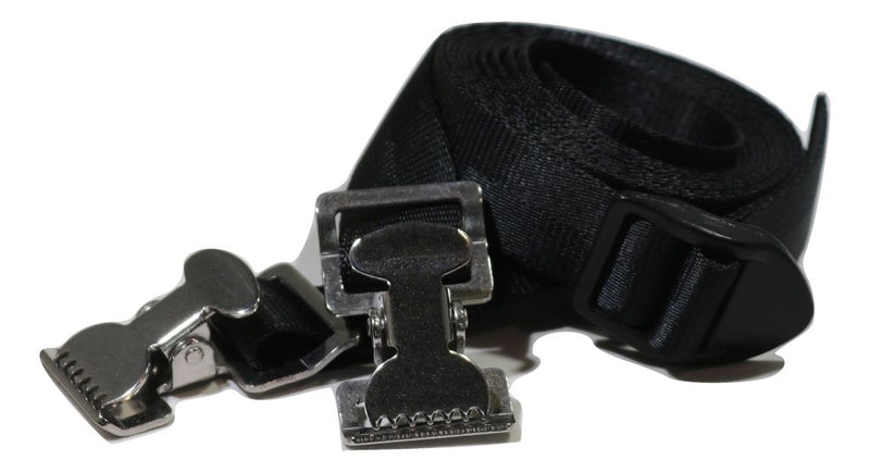 Load image into Gallery viewer, 1" x 8 Ft Adjustable Stainless Steel Alligator Clip Tie Strap | AC108SS