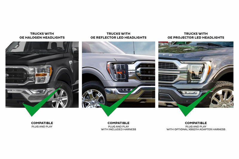 Load image into Gallery viewer, XBG LED Grille: Ford F-150 (21-23 / Chrome / White DRL)