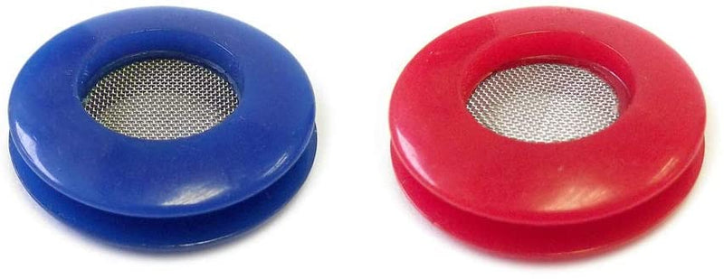 Load image into Gallery viewer, 5 Red & 5 Blue Polyurethane Seal With Filter Gladhand 10 PACK | 10017RBF