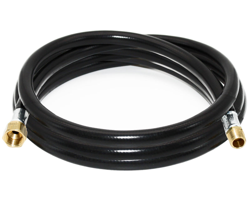 Load image into Gallery viewer, Flame King Connect Regulator to Gas Piping, Propane Thermo Plastic Rubber Hose Assembly, 120-inch, 3/8-inch ID for RVs and Travel Trailers