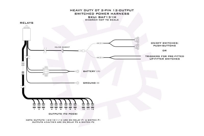 Load image into Gallery viewer, Morimoto Switched Power Harness: 2 or 4Banger Bar (10-12 Pods / Each)