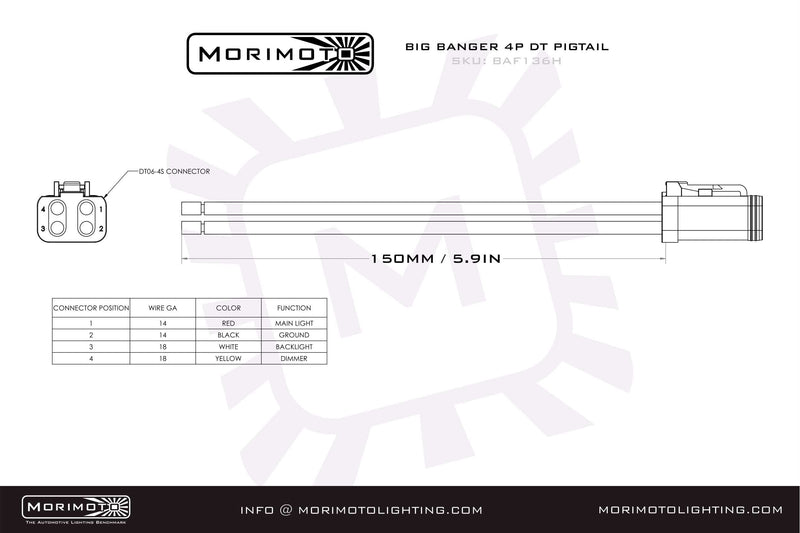 Load image into Gallery viewer, Deutsch DT 4-Pin Pigtail: (6in / Each)