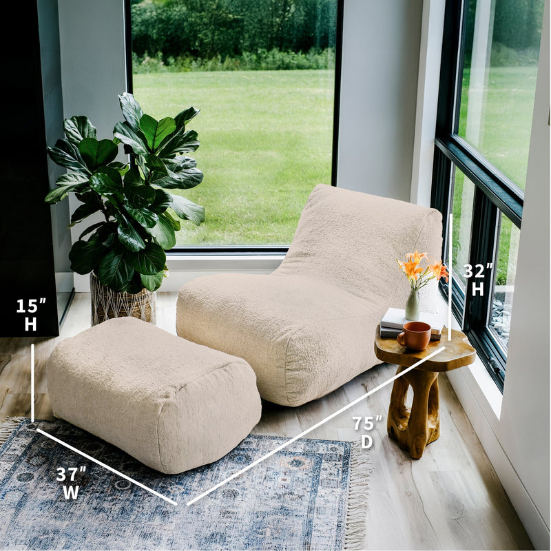 Load image into Gallery viewer, Modora® Lounger and Ottoman Bundle