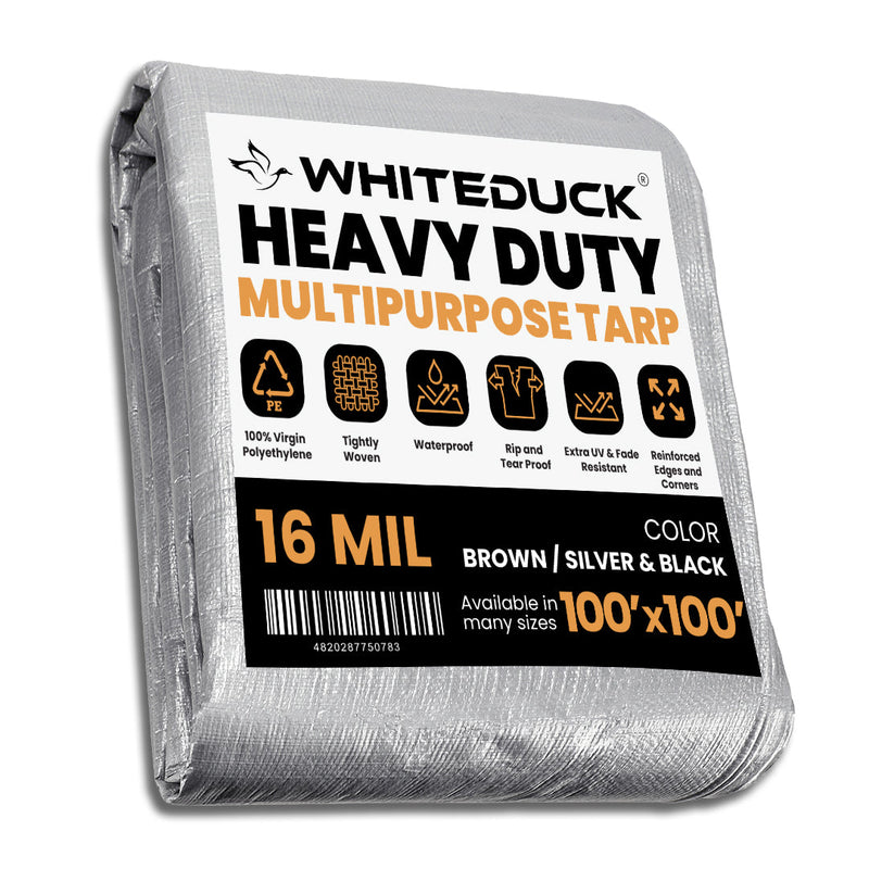 Load image into Gallery viewer, Super Heavy Duty Poly Tarp Cover Thick 16 Mil, 8 oz