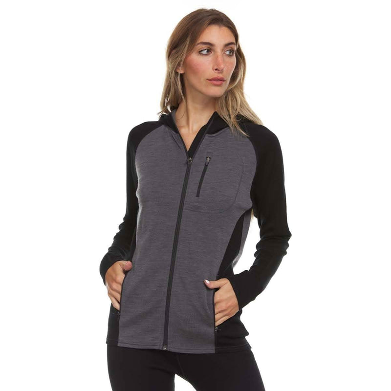 Load image into Gallery viewer, Women's Full Zip Merino Hoodie - Midweight