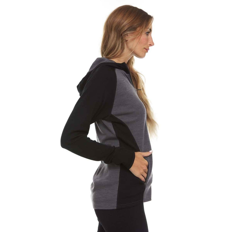 Load image into Gallery viewer, Women's Full Zip Merino Hoodie - Midweight