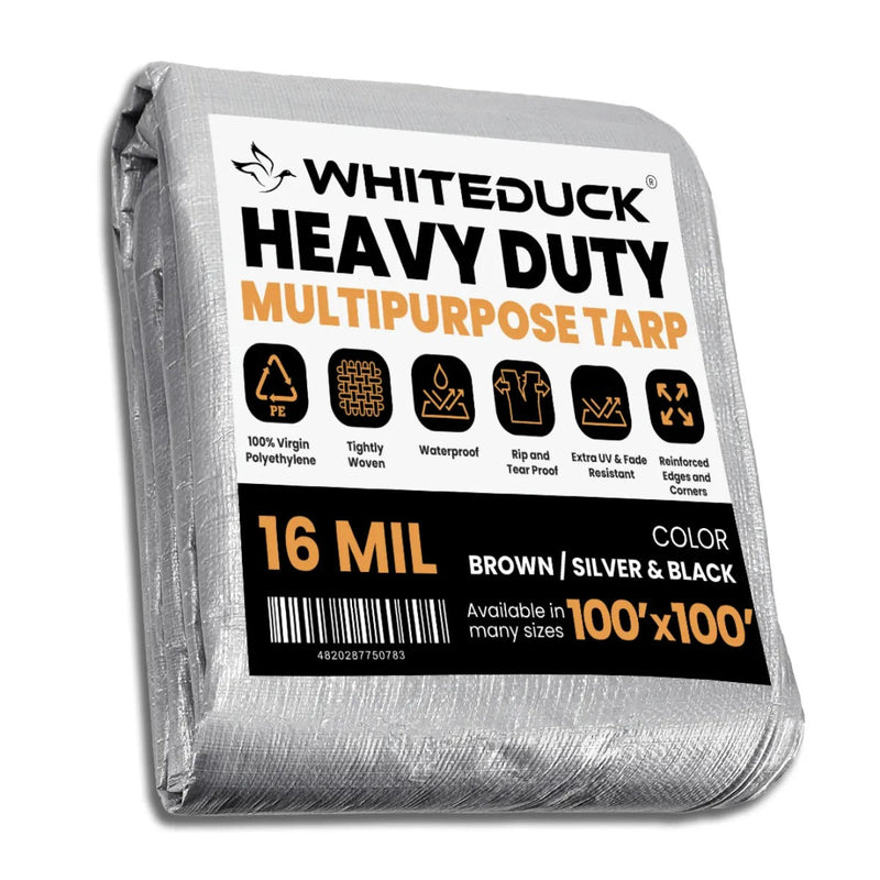 Load image into Gallery viewer, 100' x 100' Super Heavy Duty Poly Tarp